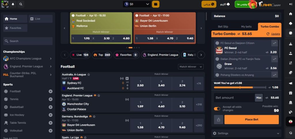 ورود بدون فیلتر به لانا کازینو